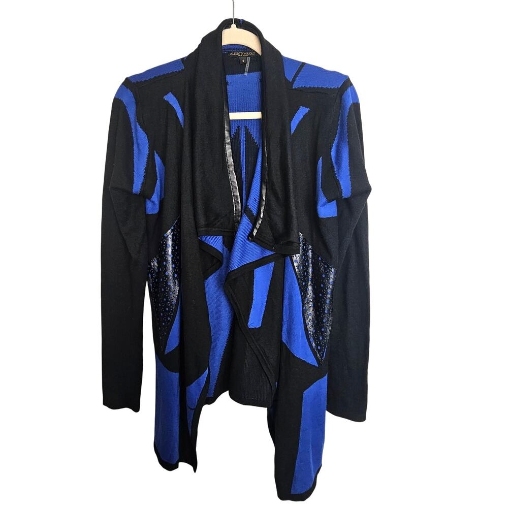 Alberto Makali Womens Wool Artsy Cardigan Sweater Size S Whimsigoth Art To Wear